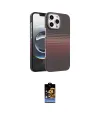 ieg™ iPhone 16 Pro Kılıf Doruk Serisi - Siyah Buffer Hayalet Cam Ekran Koruyucu