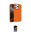 ieg™ iPhone 16 Pro Kılıf Doruk Serisi - Siyah Buffer Hayalet Cam Ekran Koruyucu
