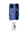 ieg™ iPhone 16 Pro Kılıf Eksen Çizgi - Şeffaf Pasifik Cam Ekran Koruyucu