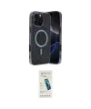 ieg™ iPhone 16 Pro Kılıf Eksen Çizgi - Şeffaf Pasifik Cam Ekran Koruyucu