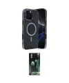 ieg™ iPhone 16 Pro Kılıf Eksen Çizgi - Siyah 360 Mat Full Body Arka Koruyucu