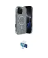 ieg™ iPhone 16 Pro Kılıf Eksen Çizgi - Siyah 3D Antistatik Seramik Nano Ekran Koruyucu