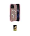 ieg™ iPhone 16 Pro Kılıf Eksen Çizgi - Siyah Buffer Cam Ekran Koruyucu