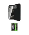 ieg™ iPhone 16 Pro Kılıf Eksen Form Prime - Şeffaf 360 Full Body Arka Koruyucu