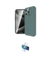 ieg™ iPhone 16 Pro Kılıf Eksen Form Prime - Siyah 3D Antistatik Seramik Nano Ekran Koruyucu