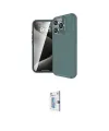 ieg™ iPhone 16 Pro Kılıf Eksen Form Prime - Siyah Bilvis 0.18mm Plus Cam Ekran Koruyucu