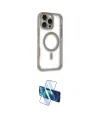 ieg™ iPhone 16 Pro Kılıf Eksen Klasik Koleksiyonu - Siyah 3D Antistatik Cam Ekran Koruyucu