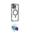 ieg™ iPhone 16 Pro Kılıf Eksen Klasik Koleksiyonu - Siyah 3D Antistatik Cam Ekran Koruyucu