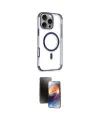 ieg™ iPhone 16 Pro Kılıf Eksen Klasik Koleksiyonu - Siyah 3D Antistatik Mat Seramik Nano Ekran Koruyucu