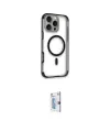 ieg™ iPhone 16 Pro Kılıf Eksen Klasik Koleksiyonu - Siyah Bilvis 0.18mm Plus Cam Ekran Koruyucu