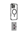 ieg™ iPhone 16 Pro Kılıf Eksen Klasik Koleksiyonu - Siyah Bilvis 3D Mat Cam Ekran Koruyucu