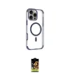 ieg™ iPhone 16 Pro Kılıf Eksen Klasik Koleksiyonu - Siyah Buffer Cam Ekran Koruyucu