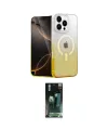 ieg™ iPhone 16 Pro Kılıf Eksen Minimal Özel Seri - Siyah 360 Mat Full Body Arka Koruyucu