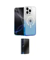 ieg™ iPhone 16 Pro Kılıf Eksen Minimal Özel Seri - Siyah 3D Antistatik Hayalet Cam Ekran Koruyucu