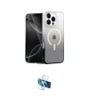 ieg™ iPhone 16 Pro Kılıf Eksen Minimal Özel Seri - Siyah 3D Antistatik Seramik Nano Ekran Koruyucu