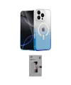 ieg™ iPhone 16 Pro Kılıf Eksen Minimal Özel Seri - Siyah Bilvis 3D Mat Cam Ekran Koruyucu
