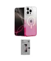 ieg™ iPhone 16 Pro Kılıf Eksen Minimal Özel Seri - Siyah Bilvis 3D Mat Cam Ekran Koruyucu