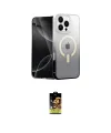 ieg™ iPhone 16 Pro Kılıf Eksen Minimal Özel Seri - Siyah Buffer Cam Ekran Koruyucu