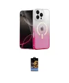 ieg™ iPhone 16 Pro Kılıf Eksen Minimal Özel Seri - Siyah Buffer Hayalet Cam Ekran Koruyucu
