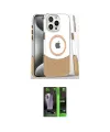 ieg™ iPhone 16 Pro Kılıf İz Asil Prime - Şeffaf 360 Full Body Arka Koruyucu