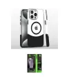 ieg™ iPhone 16 Pro Kılıf İz Asil Prime - Şeffaf 360 Full Body Arka Koruyucu