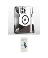 ieg™ iPhone 16 Pro Kılıf İz Asil Prime - Şeffaf Pasifik Cam Ekran Koruyucu