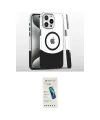 ieg™ iPhone 16 Pro Kılıf İz Asil Prime - Şeffaf Pasifik Cam Ekran Koruyucu