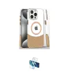 ieg™ iPhone 16 Pro Kılıf İz Asil Prime - Siyah 3D Antistatik Seramik Nano Ekran Koruyucu