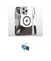ieg™ iPhone 16 Pro Kılıf İz Asil Prime - Siyah 3D Antistatik Seramik Nano Ekran Koruyucu