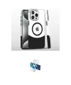 ieg™ iPhone 16 Pro Kılıf İz Asil Prime - Siyah 3D Antistatik Seramik Nano Ekran Koruyucu