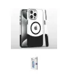 ieg™ iPhone 16 Pro Kılıf İz Asil Prime - Siyah Bilvis 0.18mm Plus Cam Ekran Koruyucu