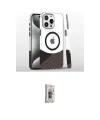 ieg™ iPhone 16 Pro Kılıf İz Asil Prime - Siyah Bilvis 3D Cam Ekran Koruyucu