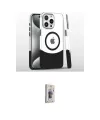ieg™ iPhone 16 Pro Kılıf İz Asil Prime - Siyah Bilvis 3D Cam Ekran Koruyucu