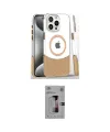 ieg™ iPhone 16 Pro Kılıf İz Asil Prime - Siyah Bilvis 3D Mat Cam Ekran Koruyucu