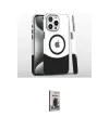 ieg™ iPhone 16 Pro Kılıf İz Asil Prime - Siyah Bilvis Hayalet Cam Ekran Koruyucu