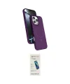 ieg™ iPhone 16 Pro Kılıf İz Işık Koleksiyonu - Şeffaf Pasifik Cam Ekran Koruyucu