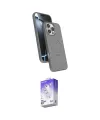 ieg™ iPhone 16 Pro Kılıf İz Işık Koleksiyonu - Siyah Bilvis 5in1 3D Magic Cam Ekran Koruyucu