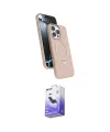 ieg™ iPhone 16 Pro Kılıf İz Işık Koleksiyonu - Siyah Bilvis 5in1 5D Magic Hayalet Cam Ekran Koruyucu
