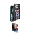 ieg™ iPhone 16 Pro Kılıf İz Minimal Koleksiyonu - Siyah 3D Antistatik Mat Seramik Nano Ekran Koruyucu
