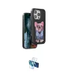 ieg™ iPhone 16 Pro Kılıf İz Minimal Koleksiyonu - Siyah 3D Antistatik Seramik Nano Ekran Koruyucu