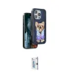 ieg™ iPhone 16 Pro Kılıf İz Minimal Koleksiyonu - Siyah Bilvis 0.18mm Plus Cam Ekran Koruyucu