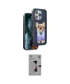 ieg™ iPhone 16 Pro Kılıf İz Minimal Koleksiyonu - Siyah Bilvis 3D Mat Cam Ekran Koruyucu
