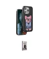 ieg™ iPhone 16 Pro Kılıf İz Minimal Koleksiyonu - Siyah Bilvis Hayalet Cam Ekran Koruyucu