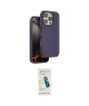 ieg™ iPhone 16 Pro Kılıf Kıvılcım Çizgi Serisi - Şeffaf Pasifik Cam Ekran Koruyucu