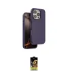 ieg™ iPhone 16 Pro Kılıf Kıvılcım Çizgi Serisi - Siyah Buffer Cam Ekran Koruyucu