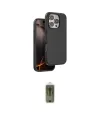 ieg™ iPhone 16 Pro Kılıf Kıvılcım Çizgi Serisi - Siyah Joko Magic 5D Hayalet Cam