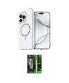 ieg™ iPhone 16 Pro Kılıf Kıvılcım Form Prime - Şeffaf 360 Full Body Arka Koruyucu