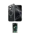 ieg™ iPhone 16 Pro Kılıf Kıvılcım Form Prime - Siyah 360 Mat Full Body Arka Koruyucu