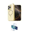 ieg™ iPhone 16 Pro Kılıf Kıvılcım Form Prime - Siyah 3D Antistatik Cam Ekran Koruyucu
