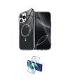 ieg™ iPhone 16 Pro Kılıf Kıvılcım Form Prime - Siyah 3D Antistatik Cam Ekran Koruyucu